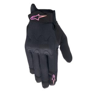 Ženske motorističke rukavice Alpinestars Stella Stated Air crne-gradijent