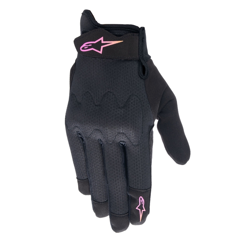 Ženske motorističke rukavice Alpinestars Stella Stated Air crne-gradijent
