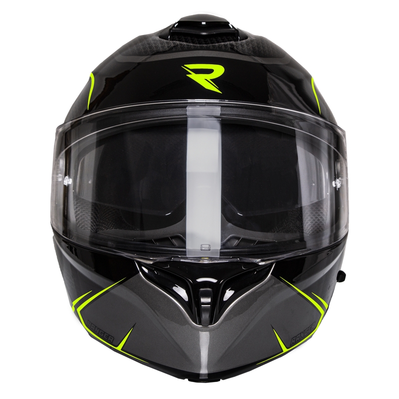 Motoristička kaciga na preklop Street Racer Ranger crno-fluo žuta - II. kvaliteta