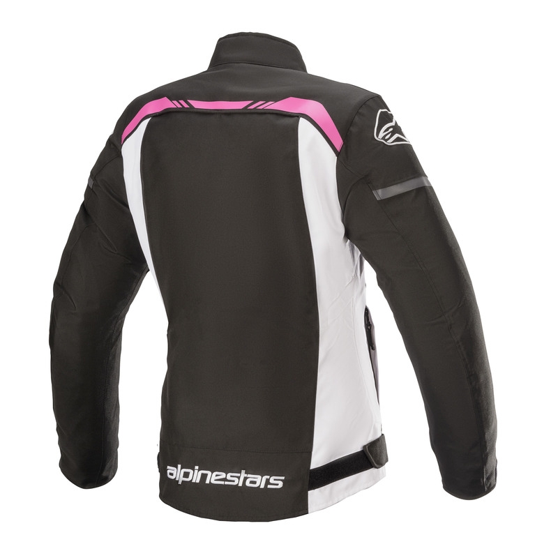 Ženska motociklistička jakna Alpinestars Stella T-SPS Waterproof crna-bijela-roza