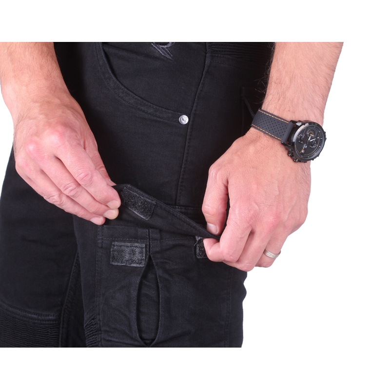 Motorističke traperice Street Racer Cargo CE crne - II. kvaliteta