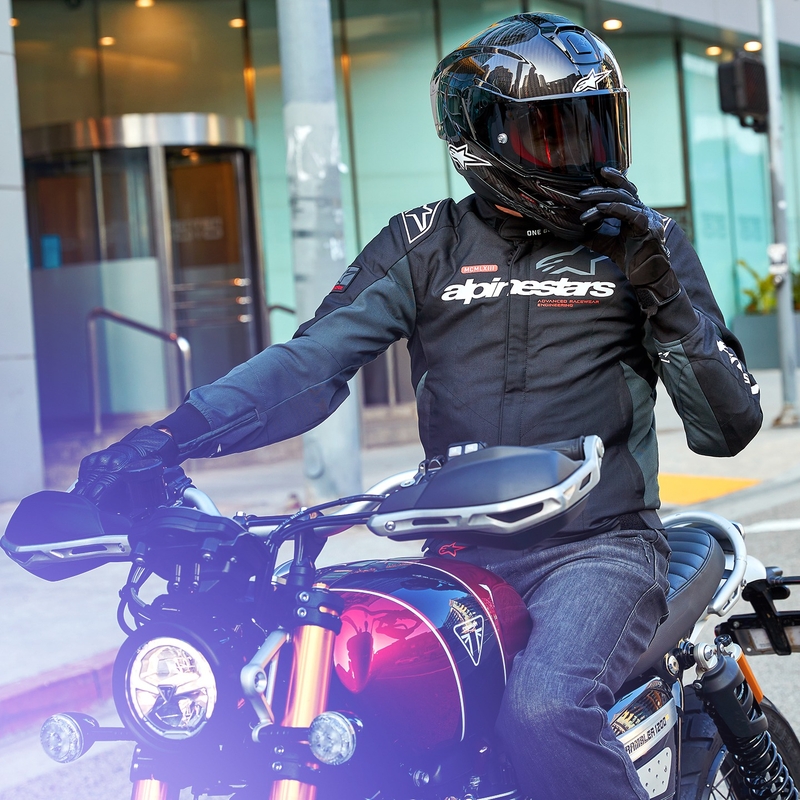 Alpinestars Monza Sport motoristička jakna crno-sivo-crveno-bijela