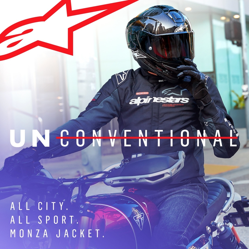 Alpinestars Monza Sport motoristička jakna crno-sivo-crveno-bijela