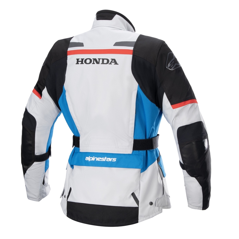 Ženska motoristička jakna Alpinestar Stella Andes Drystar Honda sivo-crna-plava-crvena 23 - II. kvaliteta