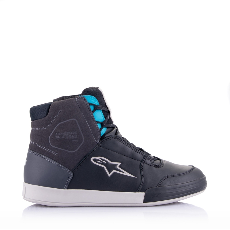 Ženske motociklističke čizme Alpinestars Stella Chrome Drystar crno-sivo-plave
