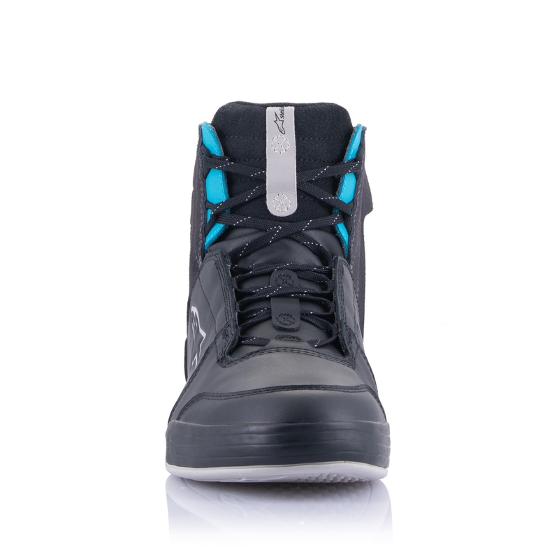 Ženske motociklističke čizme Alpinestars Stella Chrome Drystar crno-sivo-plave