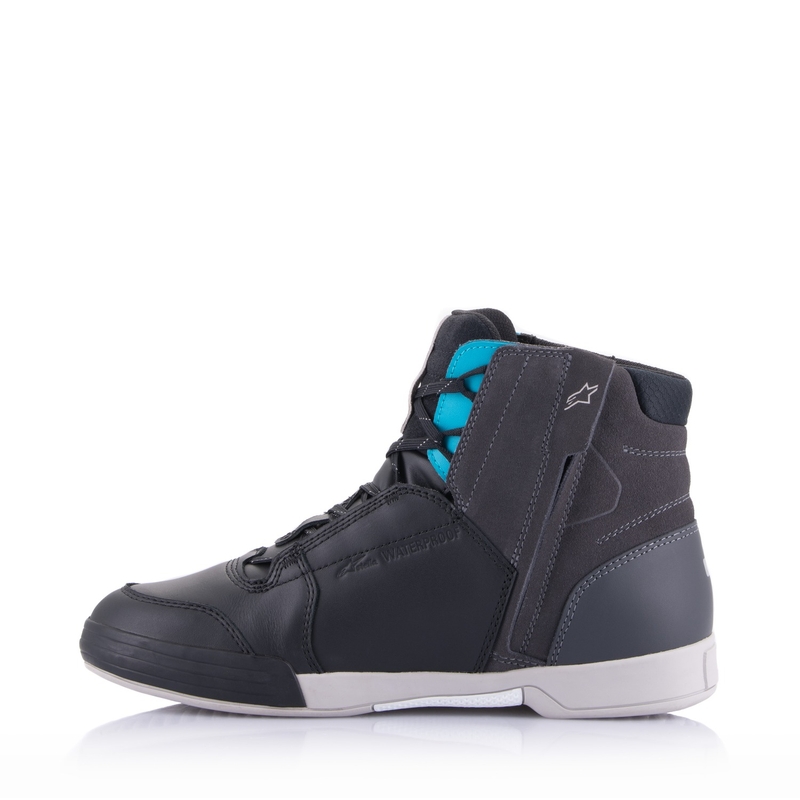 Ženske motociklističke čizme Alpinestars Stella Chrome Drystar crno-sivo-plave