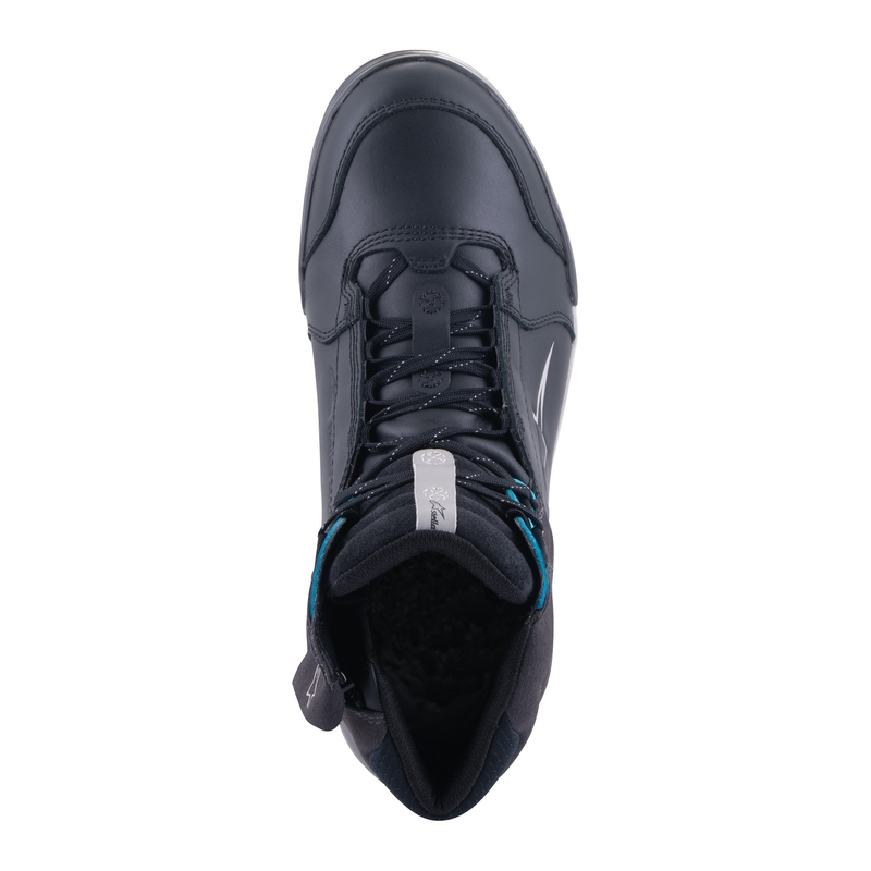 Ženske motociklističke čizme Alpinestars Stella Chrome Drystar crno-sivo-plave