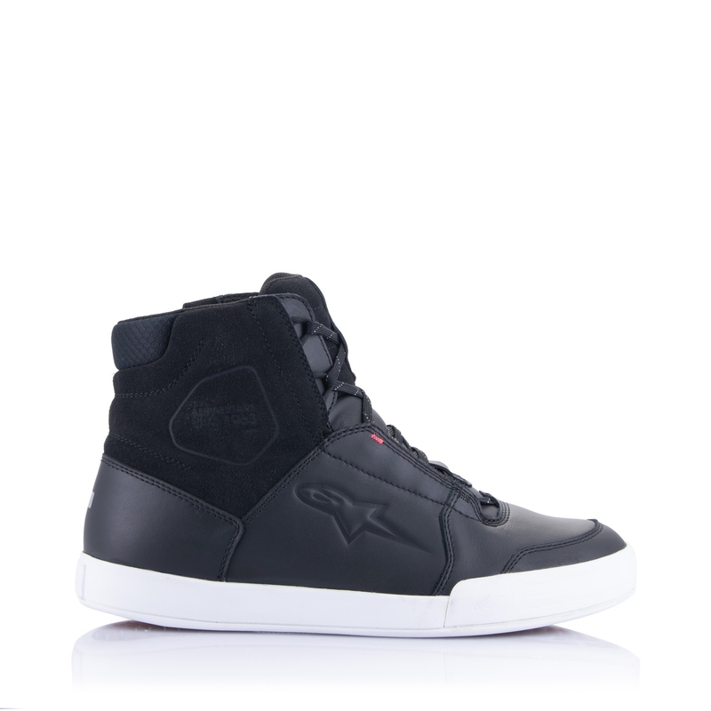 Ženske motorističke čizme Alpinestars Stella Chrome Drystar crno-bijelo-roze