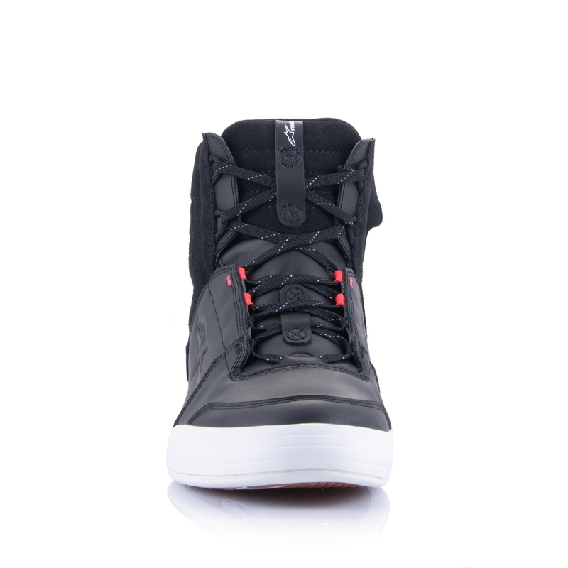 Ženske motorističke čizme Alpinestars Stella Chrome Drystar crno-bijelo-roze