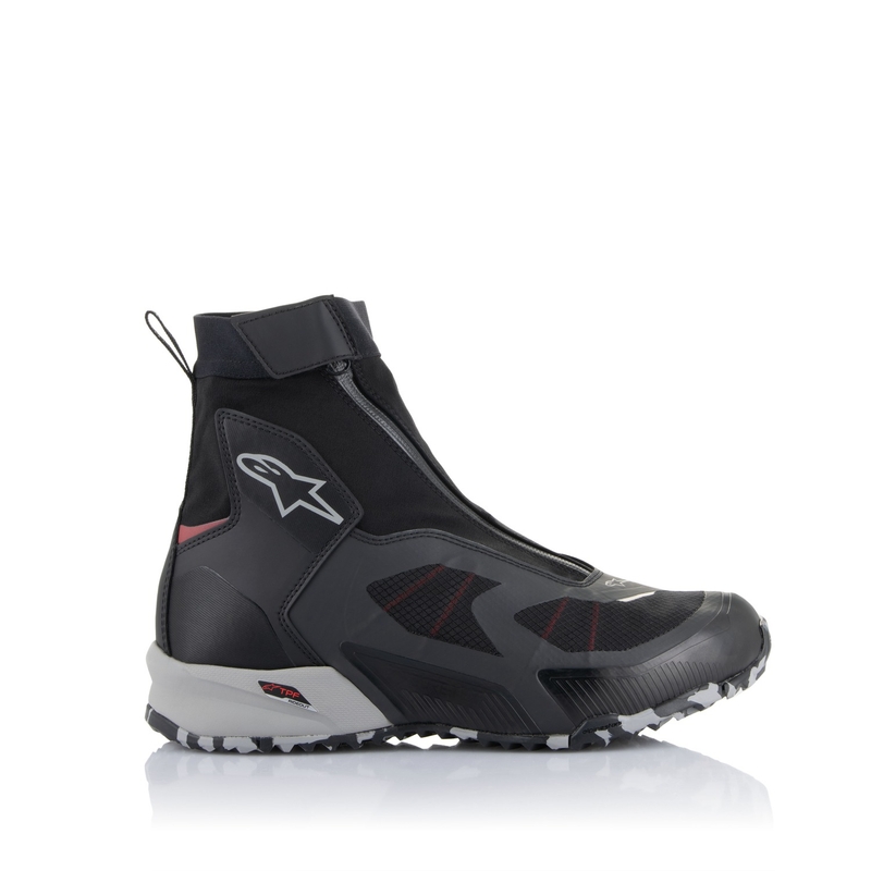 Alpinestars CR-8 Gore-Tex motorističke čizme crno-sivo-crvene