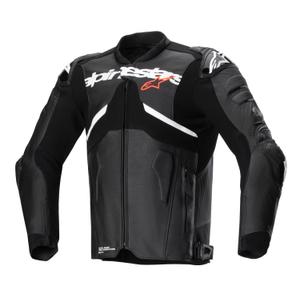 Alpinestars Atem 5 kožna motoristička jakna crno-bijela