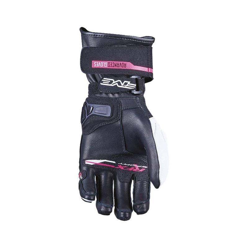 Ženske motorističke rukavice FIVE RFX Sport bijelo-roze