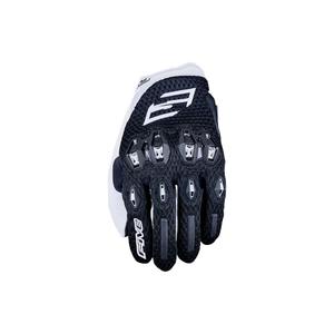 Ženske motorističke rukavice FIVE Stunt EVO 2 Airflow crno-bijele