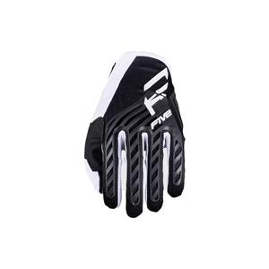 Motocross rukavice FIVE MXF3 EVO crno-bijele