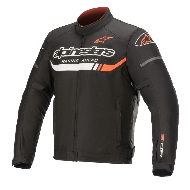 Alpinestars T-SP S Ignition Vodootporna motociklistička jakna crno-bijelo-fluo crvena