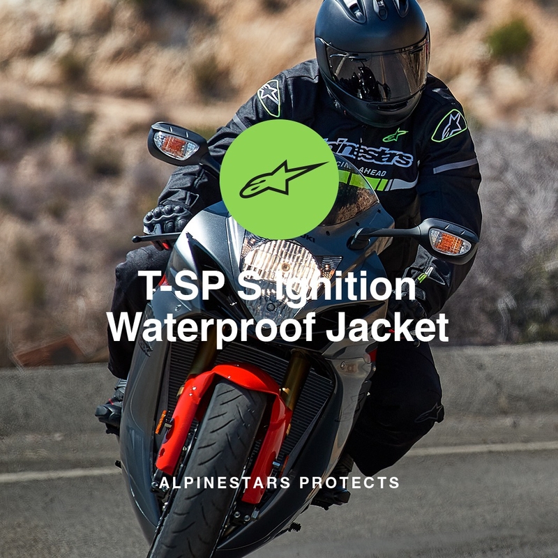 Alpinestars T-SP S Ignition Vodootporna motociklistička jakna crno-bijelo-fluo crvena