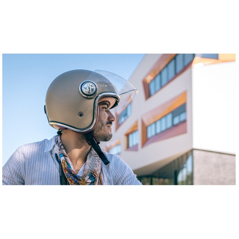 Otvorena motociklistička kaciga NOX PREMIUM Heritage mat crna