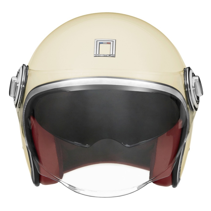 NOX PREMIUM Heritage krem bijela otvorena motociklistička kaciga