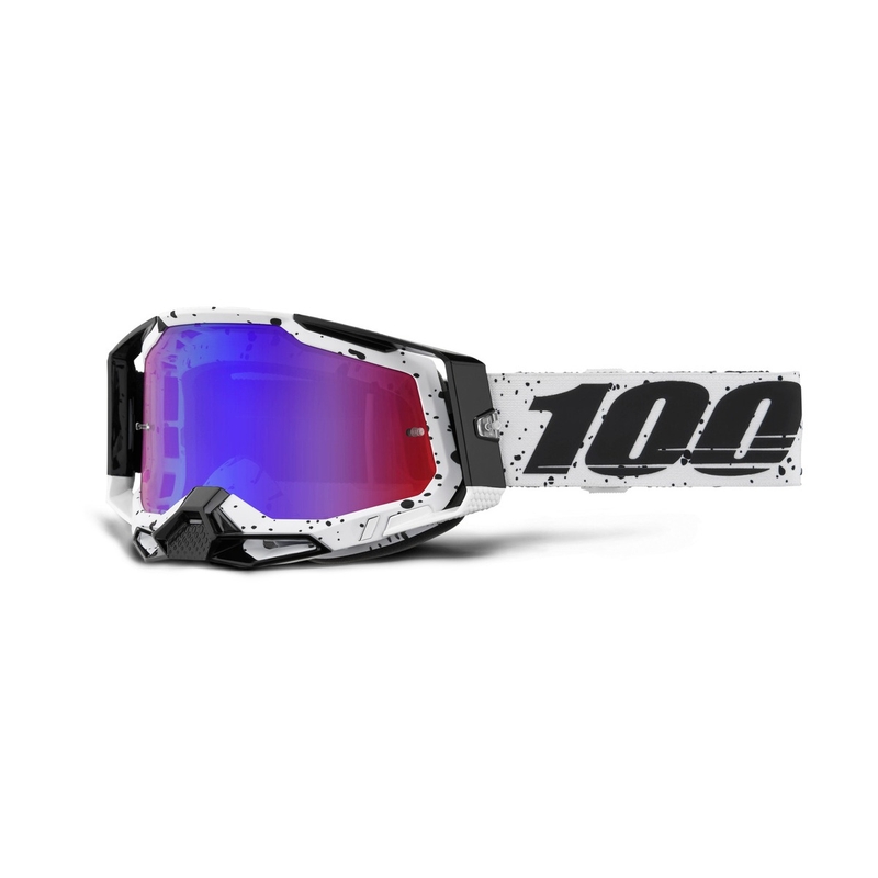Naočale za motocross 100% RACECRAFT 2 Trinity crveno-plavi pleksiglas