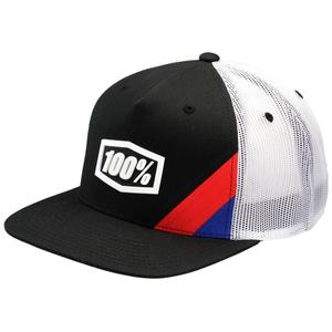 100% Crno-bijela kapa Cornerstone Trucker