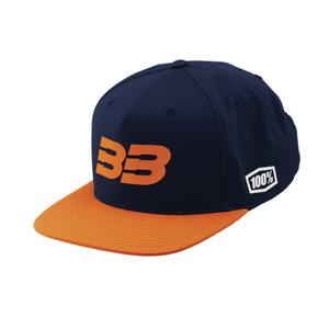 Kapa 100% BB33 Snapback plavo-narančasta
