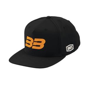 Kapa 100% BB33 Snapback crno-narančasta