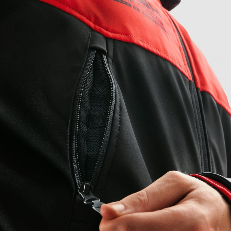 Rebelhorn Slash crno-crvena softshell motociklistička jakna