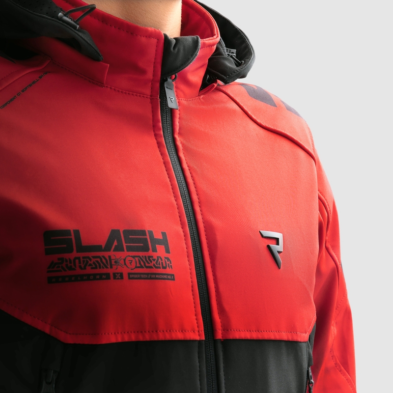 Rebelhorn Slash crno-crvena softshell motociklistička jakna