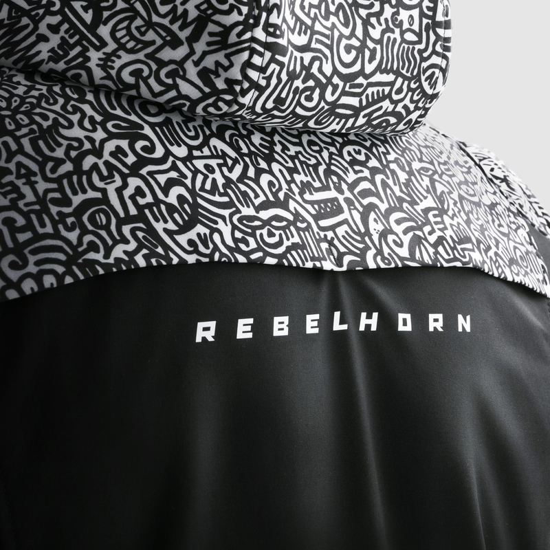 Rebelhorn Slash Noriaki softshell motoristička jakna crno-bijela