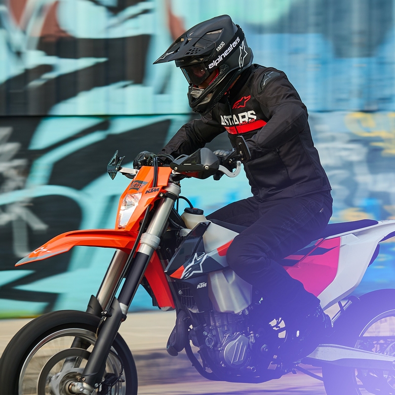 Alpinestars SMX Air motociklistička jakna crno-fluo crvena