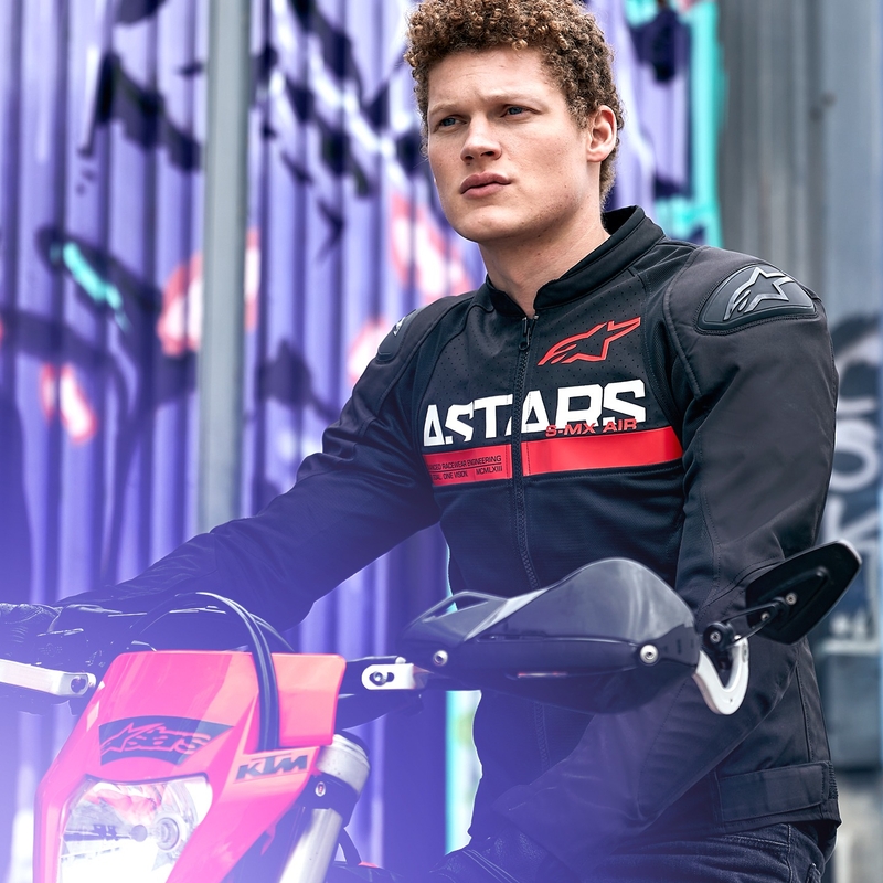 Alpinestars SMX Air motociklistička jakna crno-fluo crvena