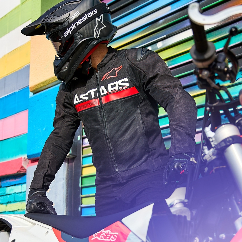 Alpinestars SMX Air motociklistička jakna crno-fluo crvena