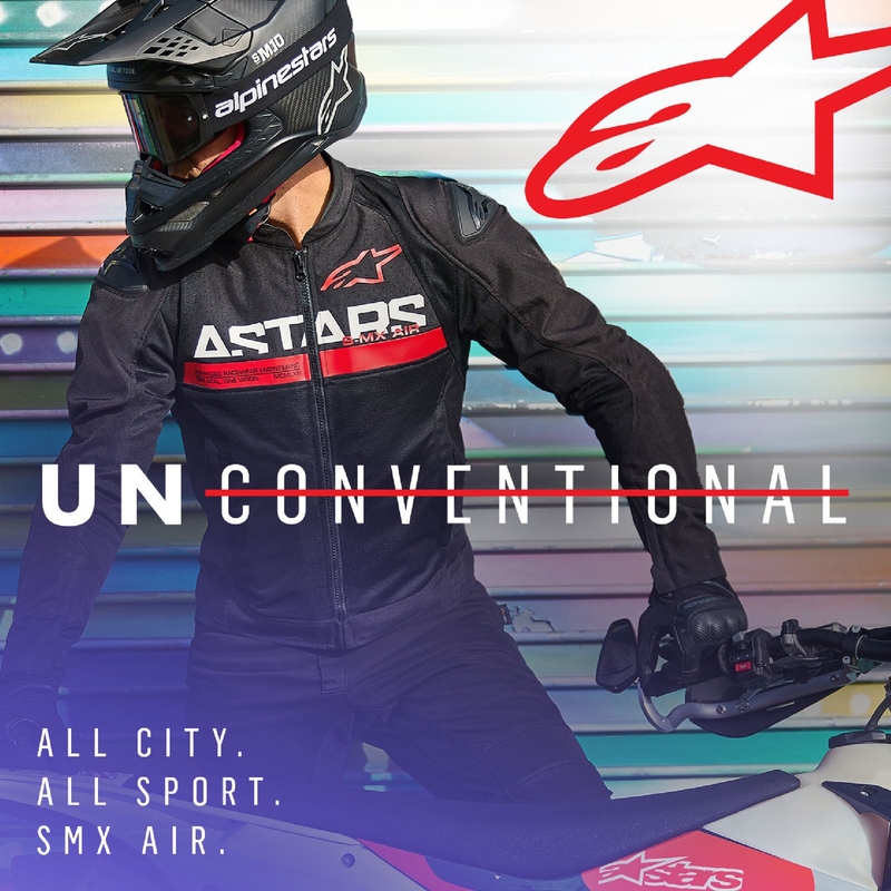 Alpinestars SMX Air motociklistička jakna crno-fluo crvena