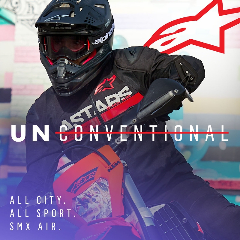 Alpinestars SMX Air motociklistička jakna crno-fluo crvena