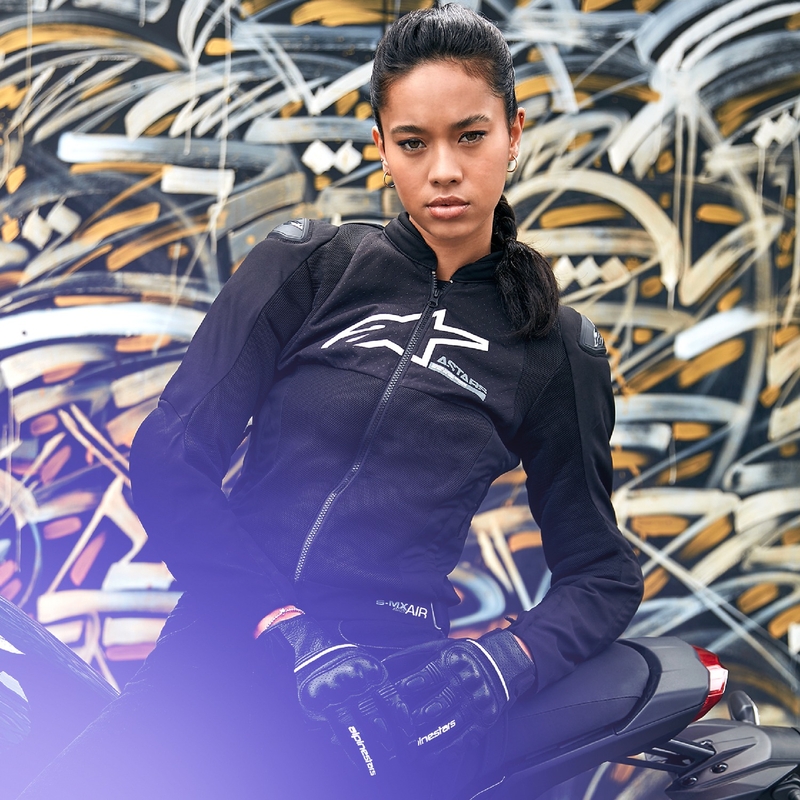 Alpinestars Stella SMX Air ženska motoristička jakna crna