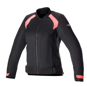 Ženska motoristička jakna Alpinestars Stella Eloise Air 2 crno-fluo pink