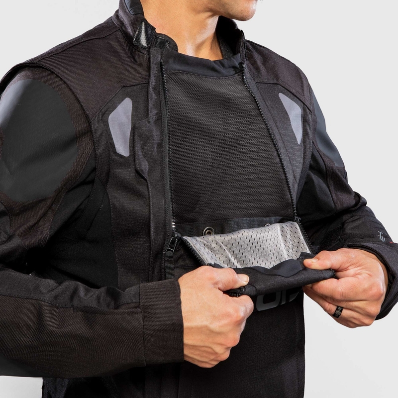 Alpinestars Halo Drystar motociklistička jakna tamnoplava-kaki-narančasta-crna