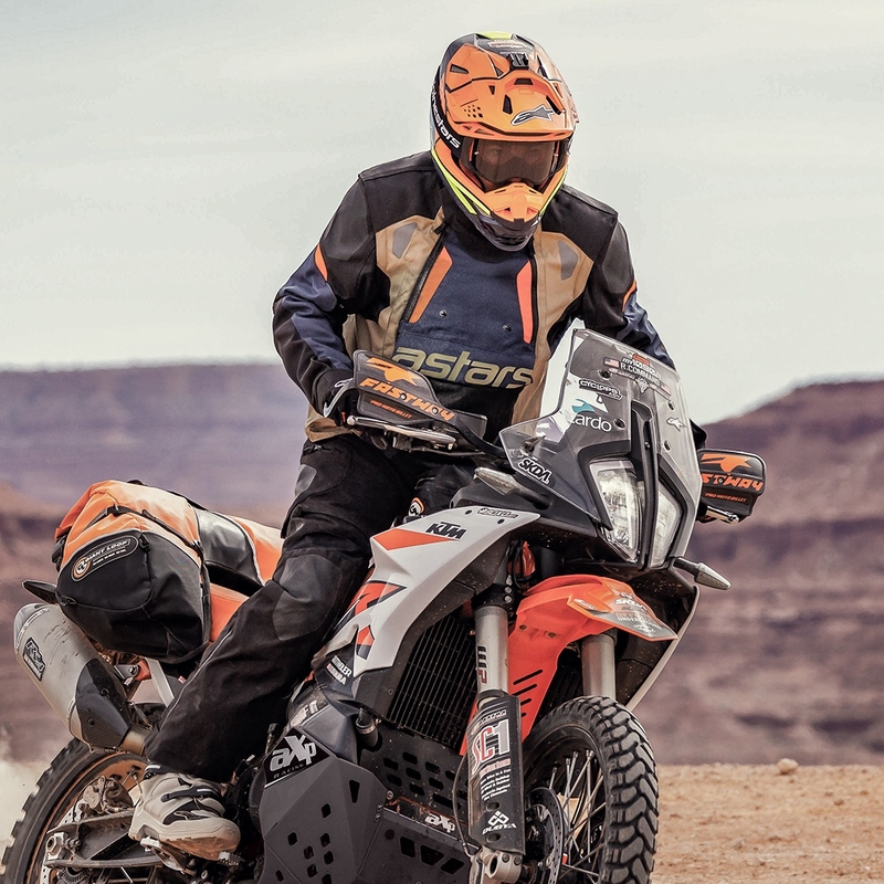 Alpinestars Halo Drystar motociklistička jakna tamnoplava-kaki-narančasta-crna