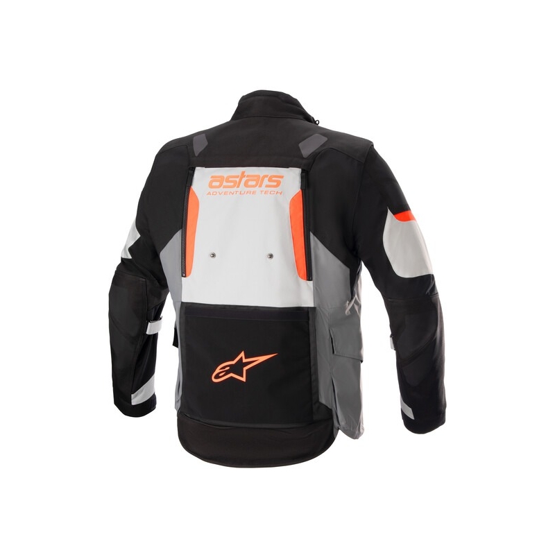 Alpinestars Halo Drystar motociklistička jakna svijetlo siva-tamno siva-crna-fluo crvena