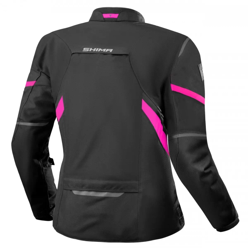Ženska motoristička jakna Shima Rush 2.0 crno-roza