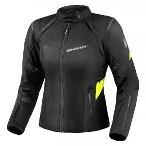 Ženska motoristička jakna Shima Rush 2.0 crno-fluo žuta