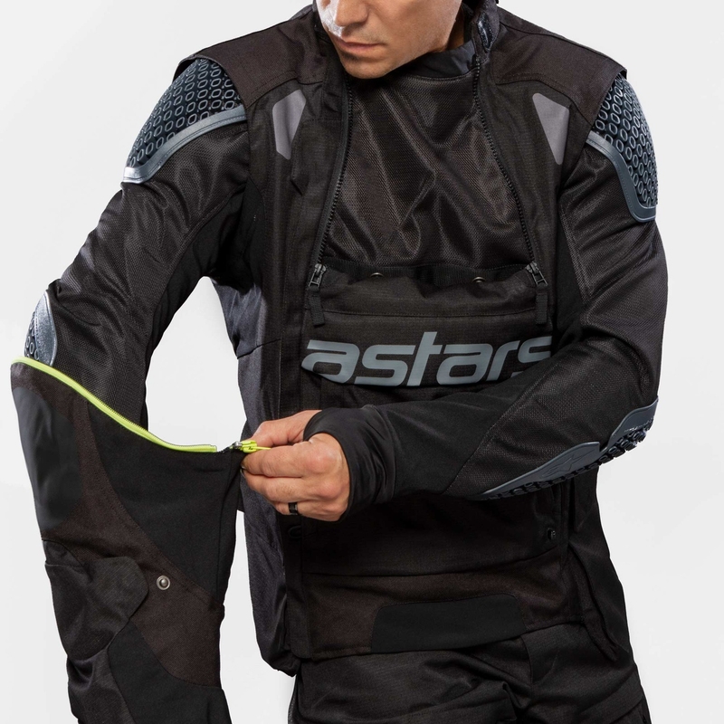 Alpinestars Halo Drystar motociklistička jakna kaki-bež-fluo žuta