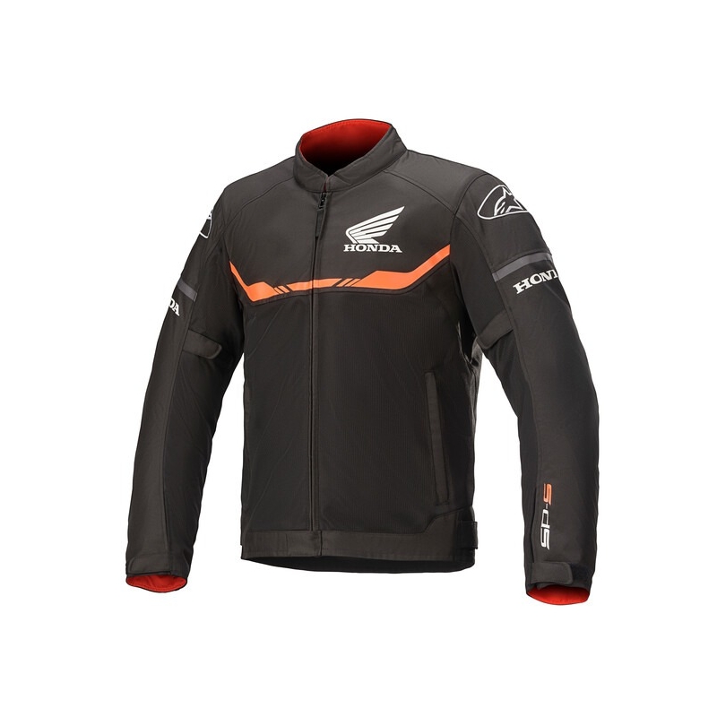 Motociklistička jakna Alpinestars T-SPS Air Honda Collection crno-crvena