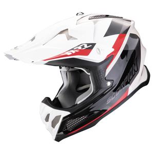 Scorpion VX-22 Air BETA motocross kaciga crno-bijela-pijesak