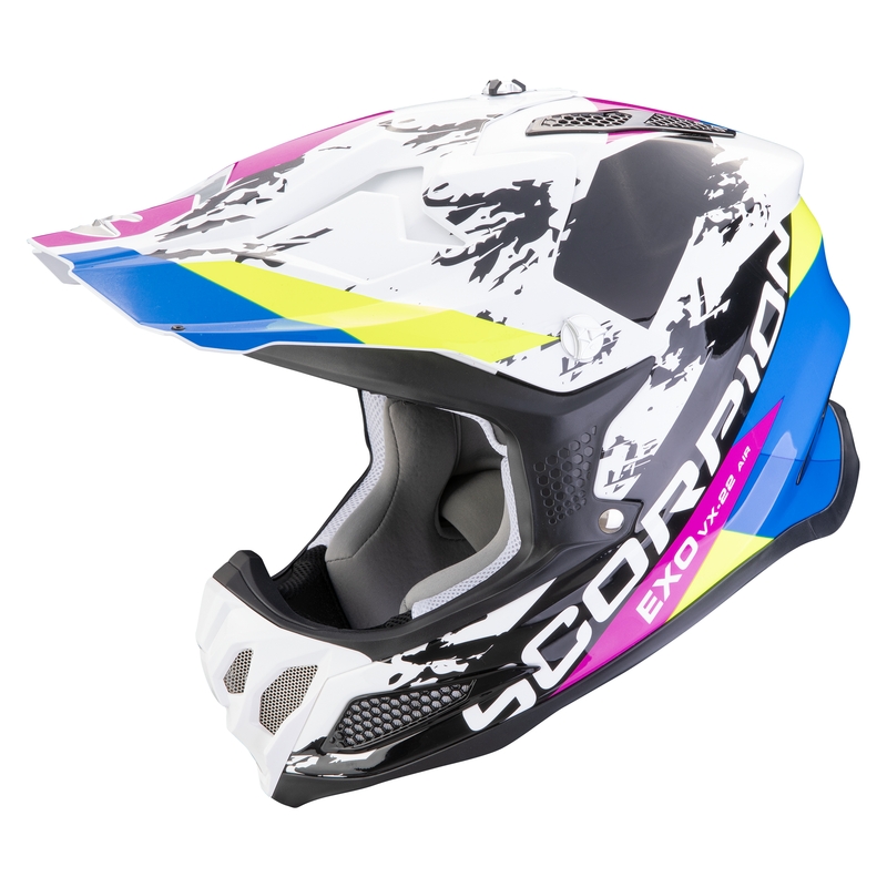 Scorpion VX-22 Air CX motocross kaciga bijelo-crno-plava rasprodaja