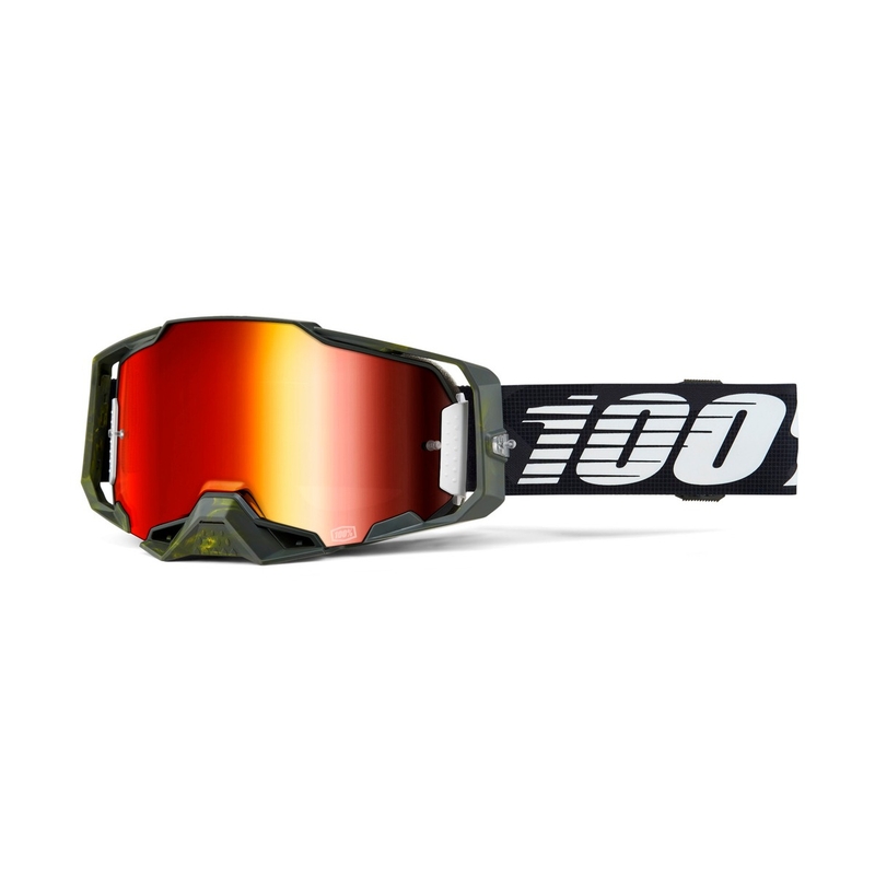 Motocross naočale 100% - USA ARMEGA Soledad crveni pleksiglas