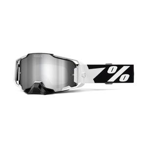 Naočale za motocross 100% - SAD ARMEGA Renen srebrni pleksiglas