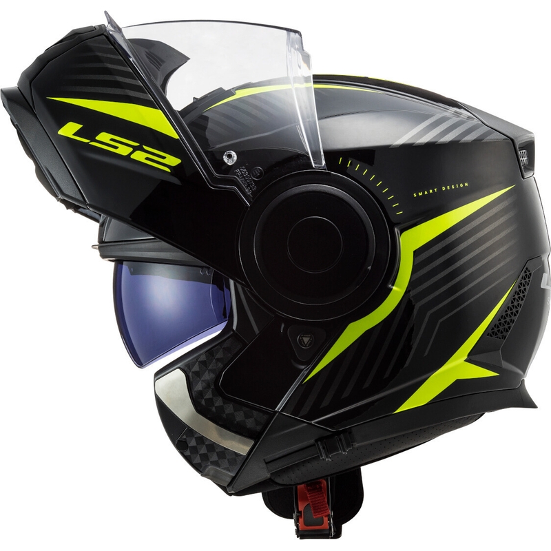 Motociklistička kaciga na preklop LS2 FF902 Scope Skid crno-fluo žuta - II. kvaliteta