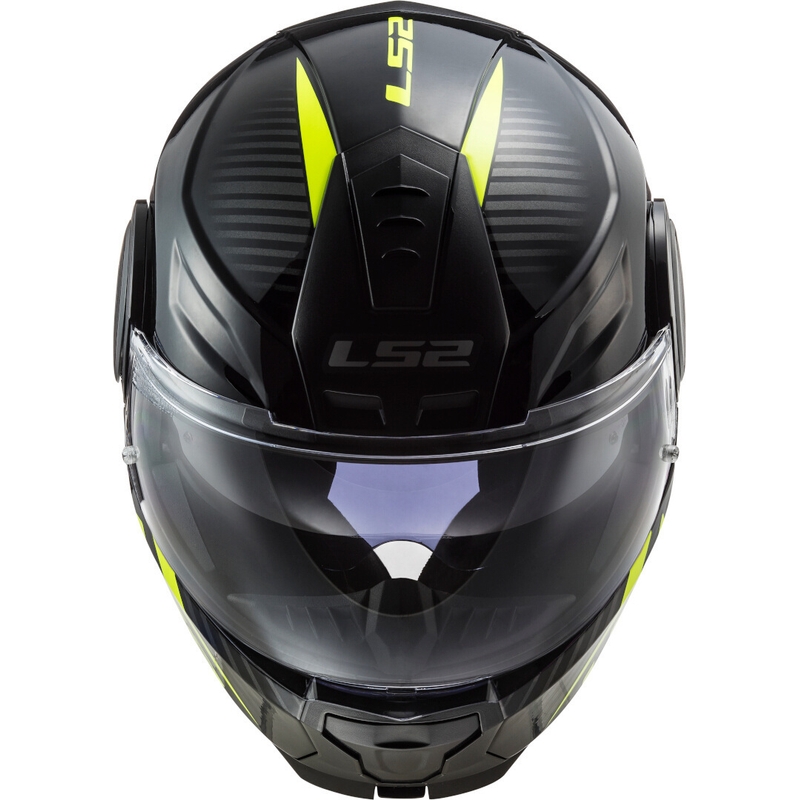 Motociklistička kaciga na preklop LS2 FF902 Scope Skid crno-fluo žuta - II. kvaliteta